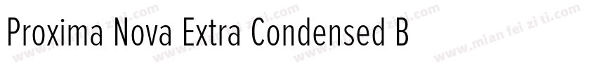 Proxima Nova Extra Condensed Bold字体转换